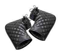 Ahuuen Moufles de Guidon Pièces Gants Épaissis Doux Chauds à Cordon de | Moufles guidon moto temps froid Pour motoneige scooter électrique vélo conduite plein air road trip hommes femmes