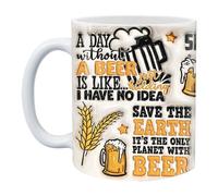 Ahuuen Mugue Drôle pour Papa | Tasse à Boire en Céramique 3D | Décor de Bureau pour Thé Whiskey Bière | Fête Familiale Pique-Nique Camping Halloween Vacances
