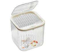 Ahuuen Poubelle de Bureau | Corbeille de Bureau | Boîte de Rangement Transparente Compacte pour Dortoir, Salle d'Étude, Pinceaux de Maquillage, Papier Brouillon, Coton-Tiges, Cuisine, Chambre, Salle
