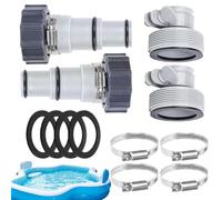 Ahuuen Raccord De Tuyau De Pompe À Piscine, Adaptateur De Pompe À Piscine 3,2 3,8 Cm, Pièce De Rechange Pour Drainage Contre-Lavage Chauffage Fontaine Nageurs Particuliers Et Experts