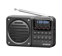 Ahuuen Radio de Poche - Radio Personnelle - Lecteur Audio Rechargeable avec Haut-Parleur et Cadran de Réglage pour Voyages Randonnée Maison Gym Extérieur Cadeau Hommes Femmes Personnes Âgées