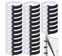 Ahuuen Sangles de Filet de Football, Attaches de Soutien pour Poteaux, 50 Pièces Robustes pour Terrains de Jeu Entraînement Extérieur