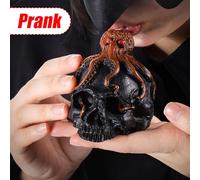 Ahuuen Sifflet Mortuaire, Outils de Survie Anciens, Sifflet Halloween Crâne Son le Plus Fort, Pour Randonnée Camping Exposition Guerre Méditation Fête Cinéma