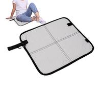 Ahuuen Tapis de sol compact avec mousqueton pliable et imperméable pour camping, randonnée, avion, voyage, événements sportifs, pelouse, parc, sol humide