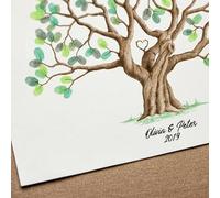 Ahuuen Toi-Le De Empreintes Digitales | Arbre À Empreintes Digitales | D'empreintes Digitales d'arbre | Mariage d'arbre D'empreinte Digitale | pour Mariage Fête d'anniversaire Livre d'or D'empreintes