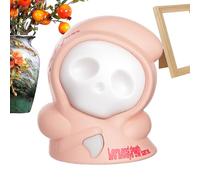 Ahuuen Veilleuse Fantôme,Veilleuse Fantôme Halloween à 3 Couleurs | Lampe Interactive Avec Roues À Reculement Décor Pour Maison Couloir Bureau Chambre d'Enfant Salle De Bain Noël Chambre Intérieur