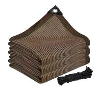 AHWEKR Brise Vue Balcon Cache Vue 3.7 x 2m, Latéral Balcon Brise-Vue, Diverses Couleurs Tailles Au Choix Filet de Protection Solaire, with Rope, pour Porches, Marron
