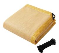 AHWEKR Brise Vue Balcon Cache Vue 4.9 x 6m, Latéral Balcon Brise-Vue, Diverses Couleurs Tailles Au Choix Filet de Protection Solaire, with Rope, pour Porches, Jaune