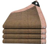 AHWEKR Brise-Vue pour Balcon Protéger Les Écran d'intimité HDPE 4.8 x 2 m pour Jardin Extérieur avec Balcon,Light Brown