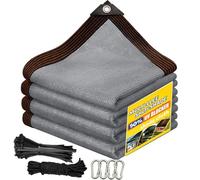 AHWEKR Filet D'ombrage - Filet Ombrage Exterieur de 90%,Résistant aux UV - avec Bordure,avec œillets,Facile à Suspendre,Toile Ombrage pour Voiture,Jardin, Serre,Camping,3.4mx6.1m