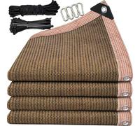 AHWEKR Filet D'ombrage - Filet Ombrage Exterieur de 90%,Résistant aux UV - avec Bordure,avec œillets,Facile à Suspendre,Toile Ombrage pour Voiture,Jardin, Serre,Camping,3.4mx6.1m