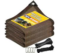 AHWEKR Filet D'ombrage - Filet Ombrage Exterieur de 90%,Résistant aux UV - avec Bordure,avec œillets,Facile à Suspendre,Toile Ombrage pour Voiture,Jardin, Serre,Camping,3.4mx6.1m