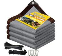 AHWEKR Filet D'ombrage - Filet Ombrage Exterieur de 90%,Résistant aux UV - avec Bordure,avec œillets,Facile à Suspendre,Toile Ombrage pour Voiture,Jardin, Serre,Camping,1.5mx4.3m