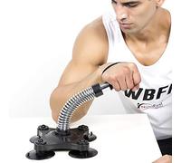 AHwjr Bras De Fer Entraîneur Exerciseur, Robuste Forearm Antidérapante Équipement Grips Poignet Blaster Muscle Strength Fitness pour l'homme Gym Équipement, Bras Table Grip,Argent