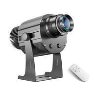 AHWZ Projecteur GOBO 100 W avec logo personnalisé - Projecteur LED étanche pour la signalisation d'entreprise, la publicité d'événements et l'utilisation extérieure