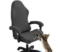 AHYBE 4 Pièces Housses De Chaise Gaming avec AccoudoirsHousse De Chaise De Bureau Extensibles Boss Housses De Chaise De Jeu Ordinateur Bureau Chaise Housses/Housse De Fauteuil Rotatif D'ordinateur(B)