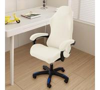 AHYBE Housse De Fauteuil Rotatif Ordinateur Housse De Chaise Gaming Extensible 4 Pièces Housse De Chaise De Bureau, Housse De Siège De Jeu De Course Rétractable avec Accoudoirs/Dossier De Chaise(J)