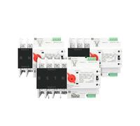 AHYLN Commutateur de transfert puissance double sur rail DIN fiable, configurations 2P, 3P, 4P, alimentation ininterrompue, 63A et 100A .0423