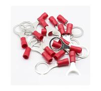 AHYLN Connecteur de cosse à anneau isolé rouge RV1.25-10 22-16 AWG 0,5-1,5 mm², connecteur câble, lot 100 pièces RV1-10 RV .0213