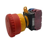AHYLN Interrupteur d'arrêt d'urgence champignon rouge YW1B-V4E12R 1NO2NC for le démarrage et l'arrêt rapides des machines équipements électriques industriels .0122