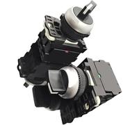 AHYLN Lot de 10 sélecteurs commande industriels M22-WK-K02, 2 positions, NF, à réarmement automatique, sélecteur momentané modulaire .0122