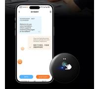 AI 102 Assistant mobile intelligent IA 50 langues Traducteur vocal Bluetooth Reconnaissance audio et photo Traduction Noir