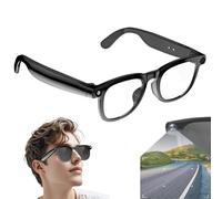 AI 1080P HD Lunettes Caméra Intelligentes, Caméra 800W Et Bluetooth 5.3, Lunettes Enregistreurs, Traduction En Temps Réel, Verres Filtrant La Lumière Bleue, Lunettes Vidéo(White)