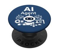 AI Agent Artificial Intelligence Bot PopSockets PopGrip Adhésif