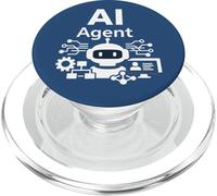 AI Agent Artificial Intelligence Bot PopSockets PopGrip pour MagSafe
