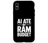 AI Ate My RAM Budget Funny Computing Humour Coque pour iPhone X/XS
