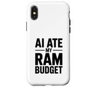 AI Ate My RAM Budget Funny Computing Humour Coque pour iPhone X/XS