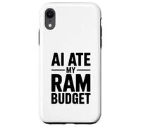 AI Ate My RAM Budget Funny Computing Humour Coque pour iPhone XR