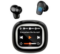 AI Casque Traduction Instantanée, Écouteur traducteur Vocal Temps Réel Bluetooth avec écran de Couleur LCD Touch, Sans Fil Réduction du Bruit Oreillette, 144 Langues, Entreprise Voyage (Black)