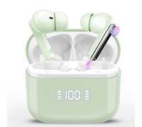 AI Ecouteur Traducteur Instantané, 164 Langues Traduction Vocale Instantanée Écouteurs avec 5 Modes de Traduction, 48H Buletooth 5.4 Oreillette Traduction Instantanée pour Voyage/Affaires/Études,Vert