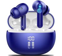 AI Ecouteur Traducteur Instantané avec Traduction Audio et Vidéo, 42H Oreillette Traduction Instantanée avec 164 Langues/6 Modes de Traduction, Buletooth 5.3 Ecouteur Traducteur Vocal Instantané, Bleu