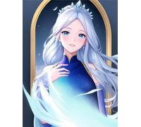 AI Fille aux cheveux Bricolage Diamond Painting, 5D DIY Enfants Broderie Diamant Kit Complet, Peinture Diamant Artisanat Strass Painting pour Loisirs Créatifs Adultes, Intérieur Murs Décor 50x70cm
