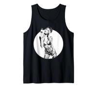 AI Girl T-Shirt pour Homme - Sexy AI Woman avec Ice Pop V2 BW Débardeur