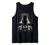 AI Girl T-Shirt pour Homme - Sexy AI Woman in Shibari Ropes B&W Débardeur