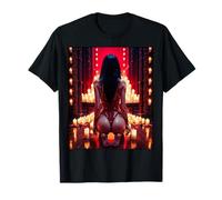 AI Girl T-Shirt pour Homme - Sexy AI Woman in Shibari Ropes T-Shirt