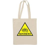 AI is Sentient Sac fourre-tout en coton naturel avec intelligence artificielle Illuminati