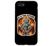 AI is The Future - Sarcasme Amusant Anti-Intelligence Artificielle Coque pour iPhone SE (2020) / 7/8