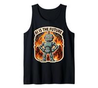 AI is The Future - Sarcasme Amusant Anti-Intelligence Artificielle Débardeur