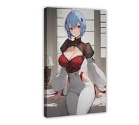 AI Japanese Anime Girl in Tight Pants3218775-bd3b0ff990-00000604 Poster sur toile pour décoration de chambre à coucher, bureau, cadre cadeau : 60 x 90 cm