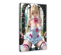 AI Japanese Anime Girl wearing Lolita MEITU_20250501_204716705 Poster sur toile Décoration de chambre à coucher Cadre cadeau 60 x 90 cm