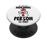 AI-Je l'air d'une Personne matinale pour toi PopSockets PopGrip Adhésif