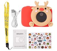 AI Learning Kids Camera avec écran HD 2.4, vidéo de Photo 32 MP, Reconnaissance d'objets et Partage WiFi intégrés dans la Batterie, 32 Go de mémoire, prêt pour Les Enfants de 3 à