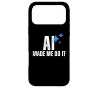 AI Made Me Do It Tech Humour Glitched Logic Graphic Design Coque pour iPhone 17 Pro Max