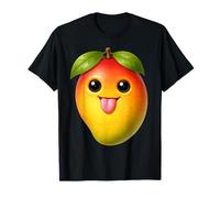 AI Mango Tongue Out Kawaii Fruit Meme Brainrot Gen Alpha Kid T-Shirt
