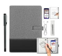 Ai-Powered Smart Writing Set, Ai Smart Digital Notebook with Pen, Smart Electronic Notebook, Digital Pen Real-Time Synchronization Digitization for iOS and Android for Office Note Drawing (Gray-D)