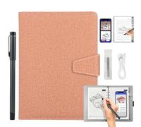 Ai-Powered Smart Writing Set, Ai Smart Digital Notebook with Pen, Smart Electronic Notebook, Digital Pen Real-Time Synchronization Digitization for iOS and Android for Office Note Drawing (Brown)